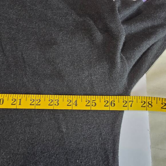 H&M Sweater Dress Women Large Black Long Sleeve Turtleneck Oversized Soft Knit - Picture 8 of 9